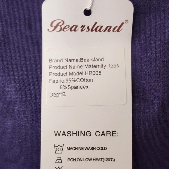 NWT-2 BEARSLAND Stylish Pregnant Maternity Nursing Tank Tops. Black&Blue. Medium - Picture 10 of 16